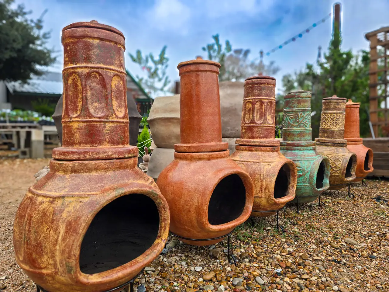 Fountains, Benches, or Pottery